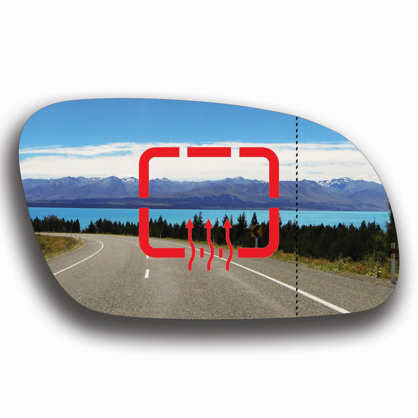 AGCP Spiegelglas Beheizt für Volkswagen Touran 2003 - 2010