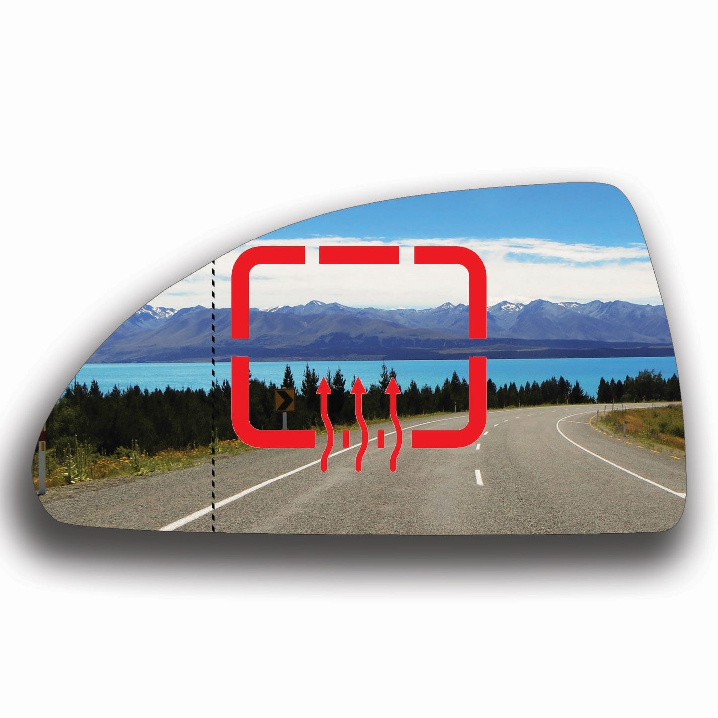 AGCP Spiegelglas Beheizt für Chevrolet Impala 2005 - 2016