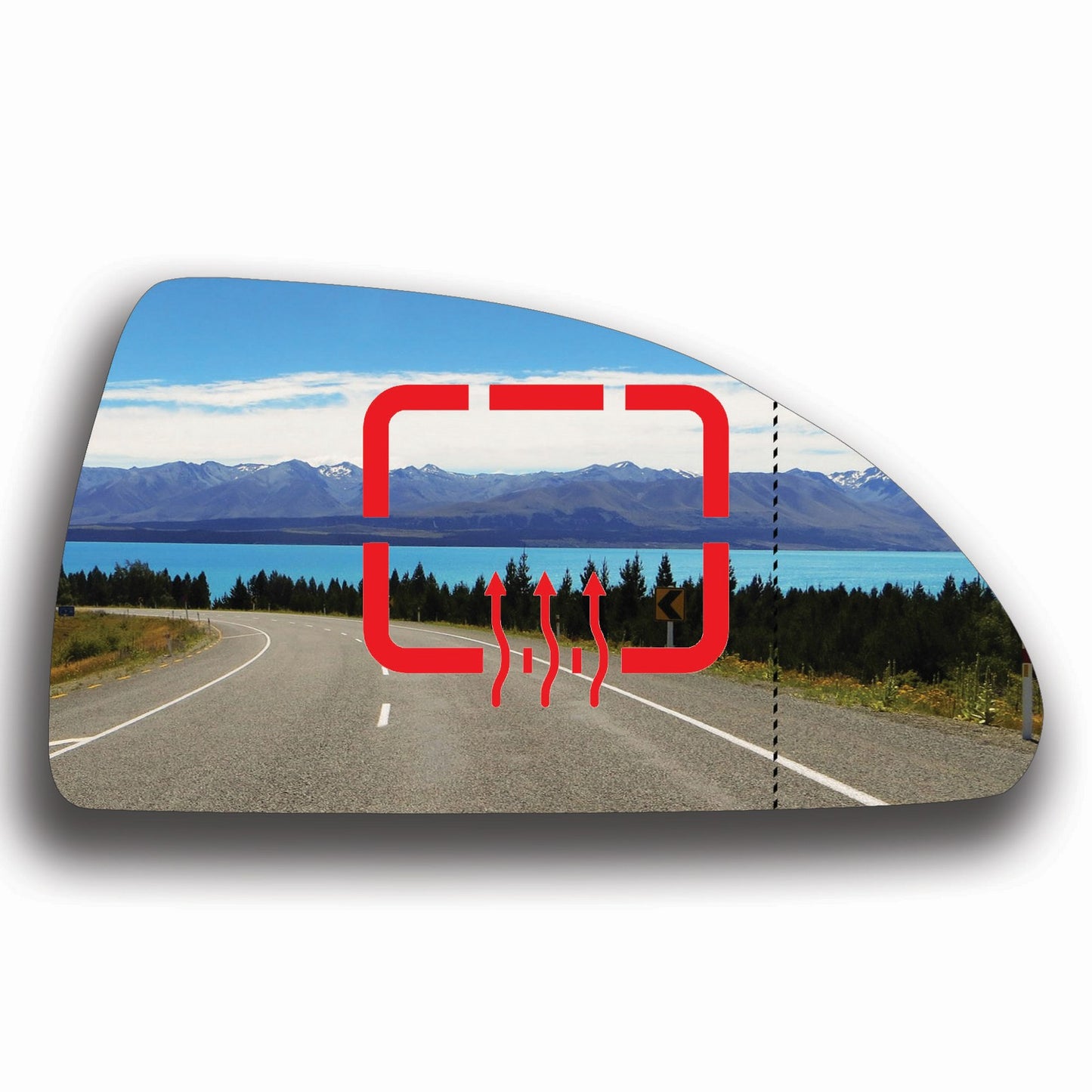 AGCP Spiegelglas Beheizt für Chevrolet Impala 2005 - 2016