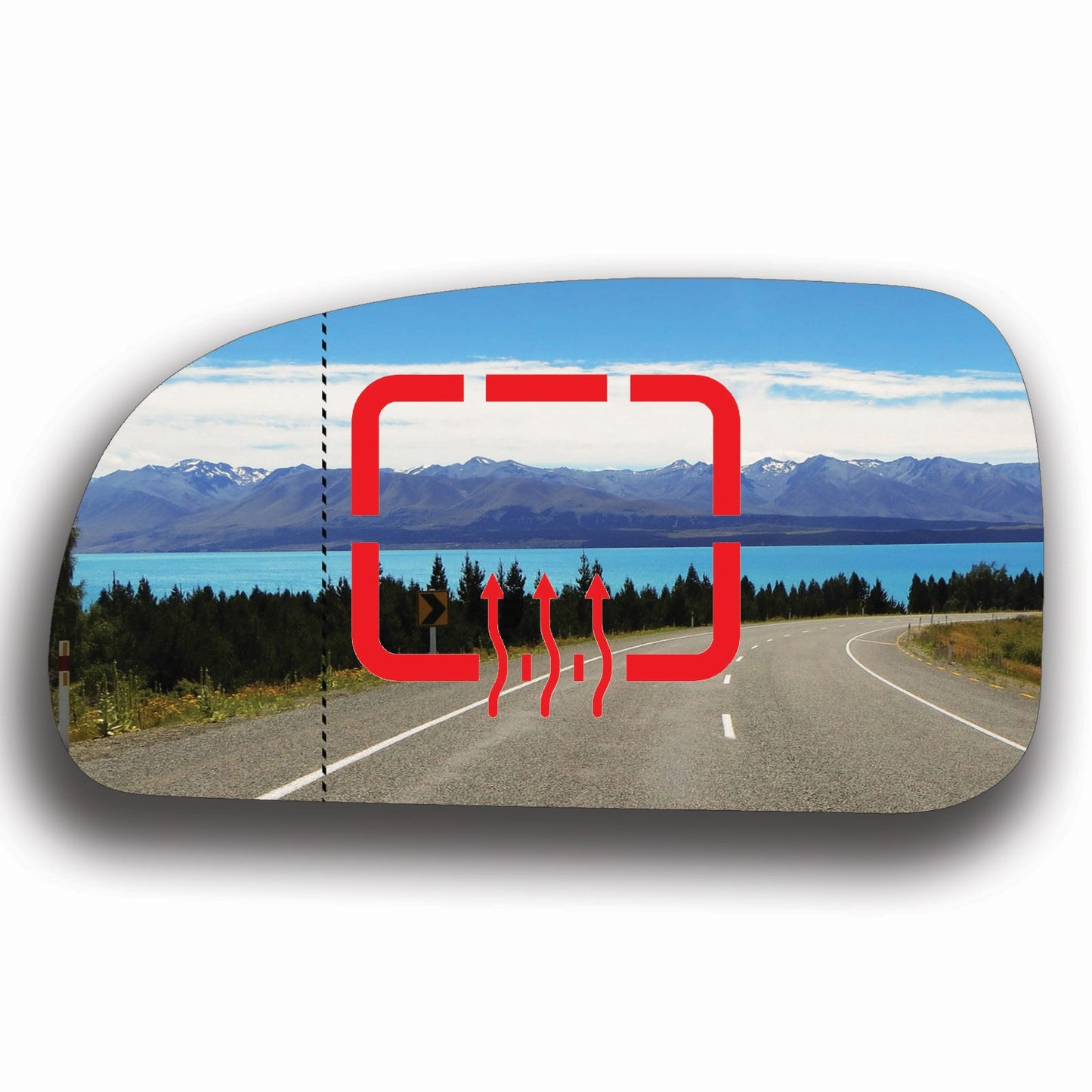 AGCP Spiegelglas Beheizt für Chevrolet TrailBlazer 2002 - 2009