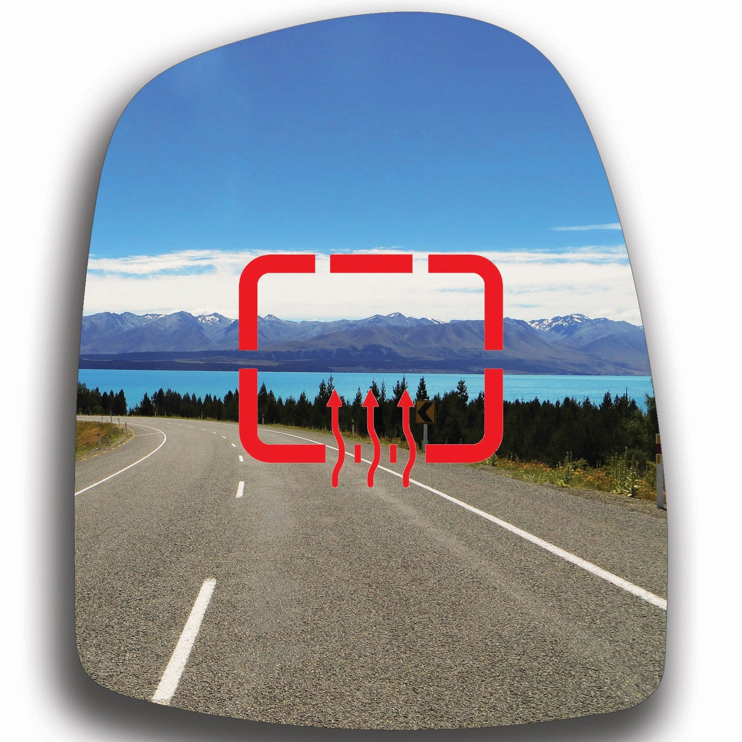 AGCP Spiegelglas Beheizt für Opel Vivaro A 2001 - 2014