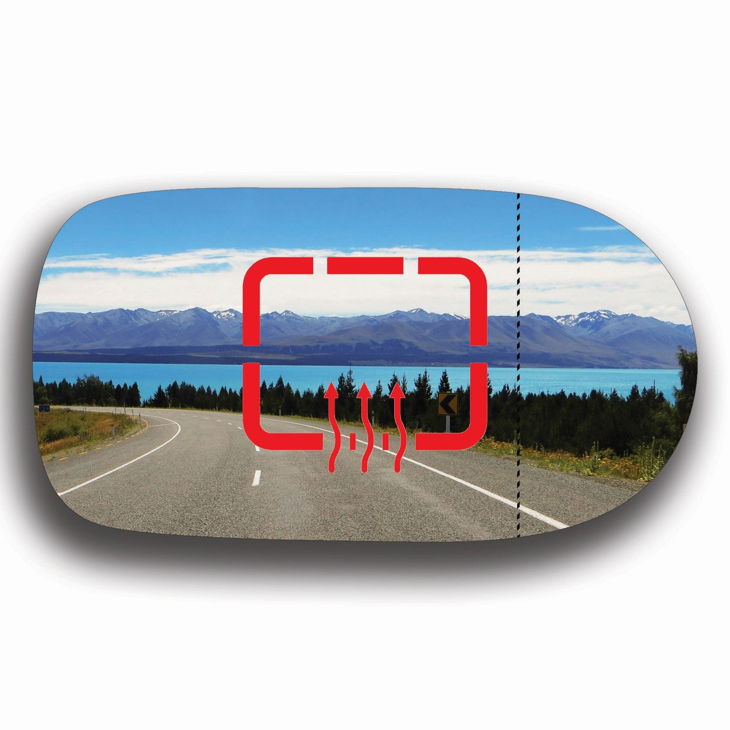 AGCP Spiegelglas Beheizt für Fiat Siena 2001 - 2012