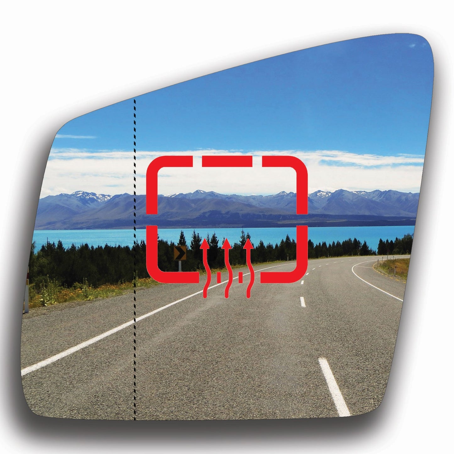 AGCP Spiegelglas Beheizt für Mercedes GLS X166 2015 - 2019