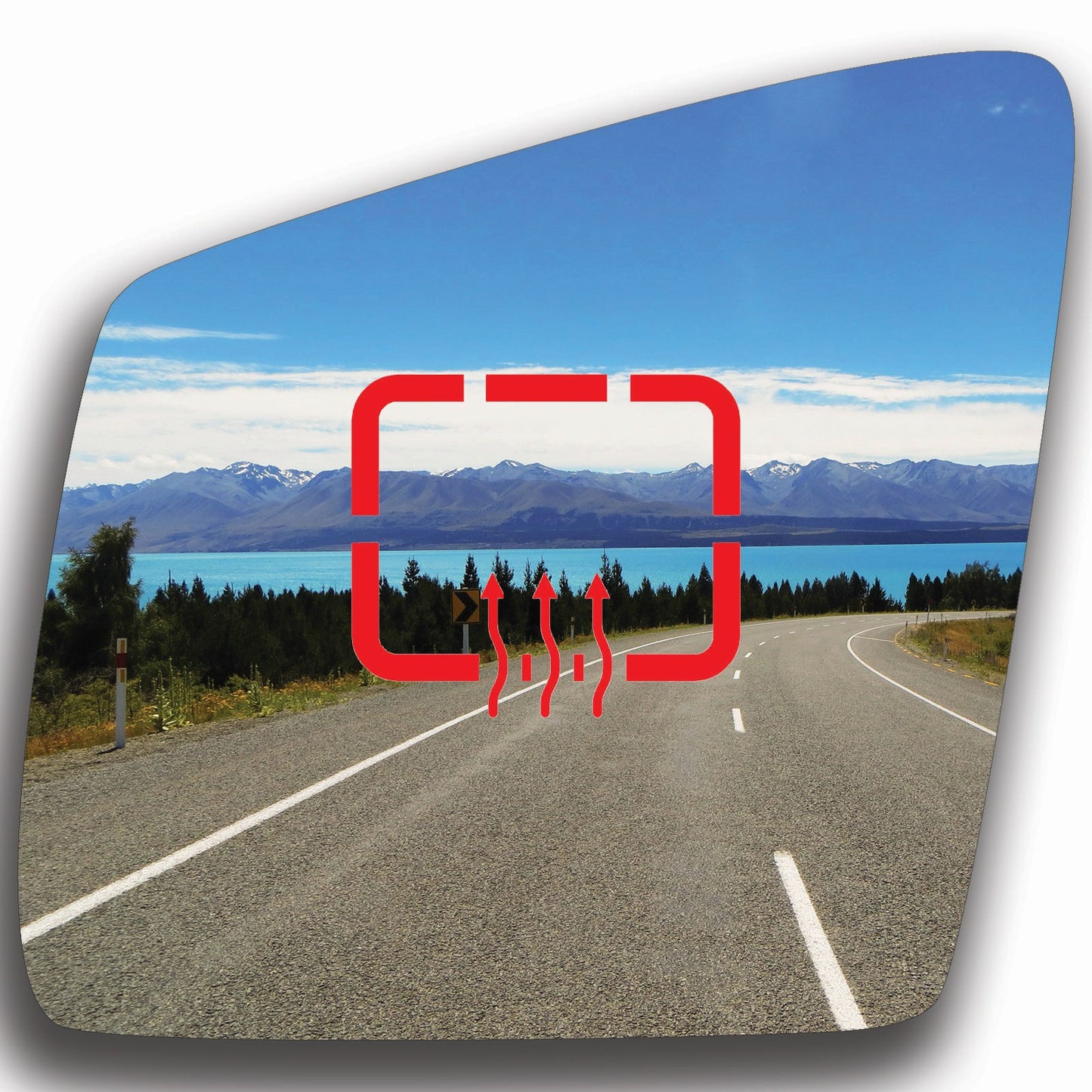 AGCP Spiegelglas Beheizt für Mercedes GL X166 2012 - 2019