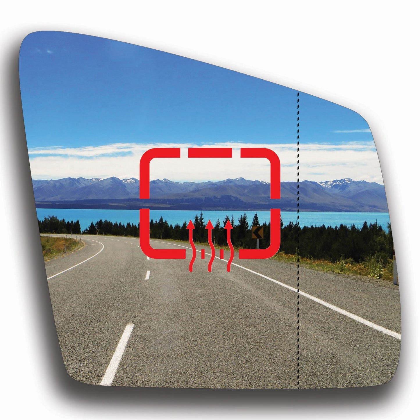 AGCP Spiegelglas Beheizt für Mercedes GLS X166 2015 - 2019