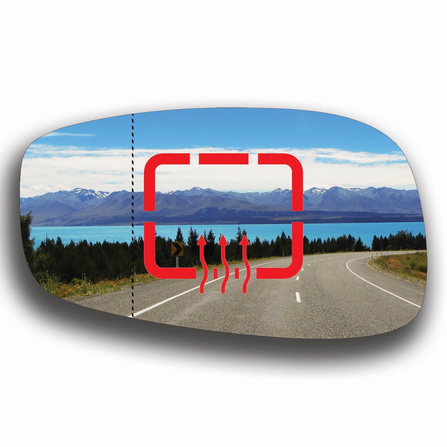 AGCP Spiegelglas Beheizt für Fiat Idea 2003 - 2012