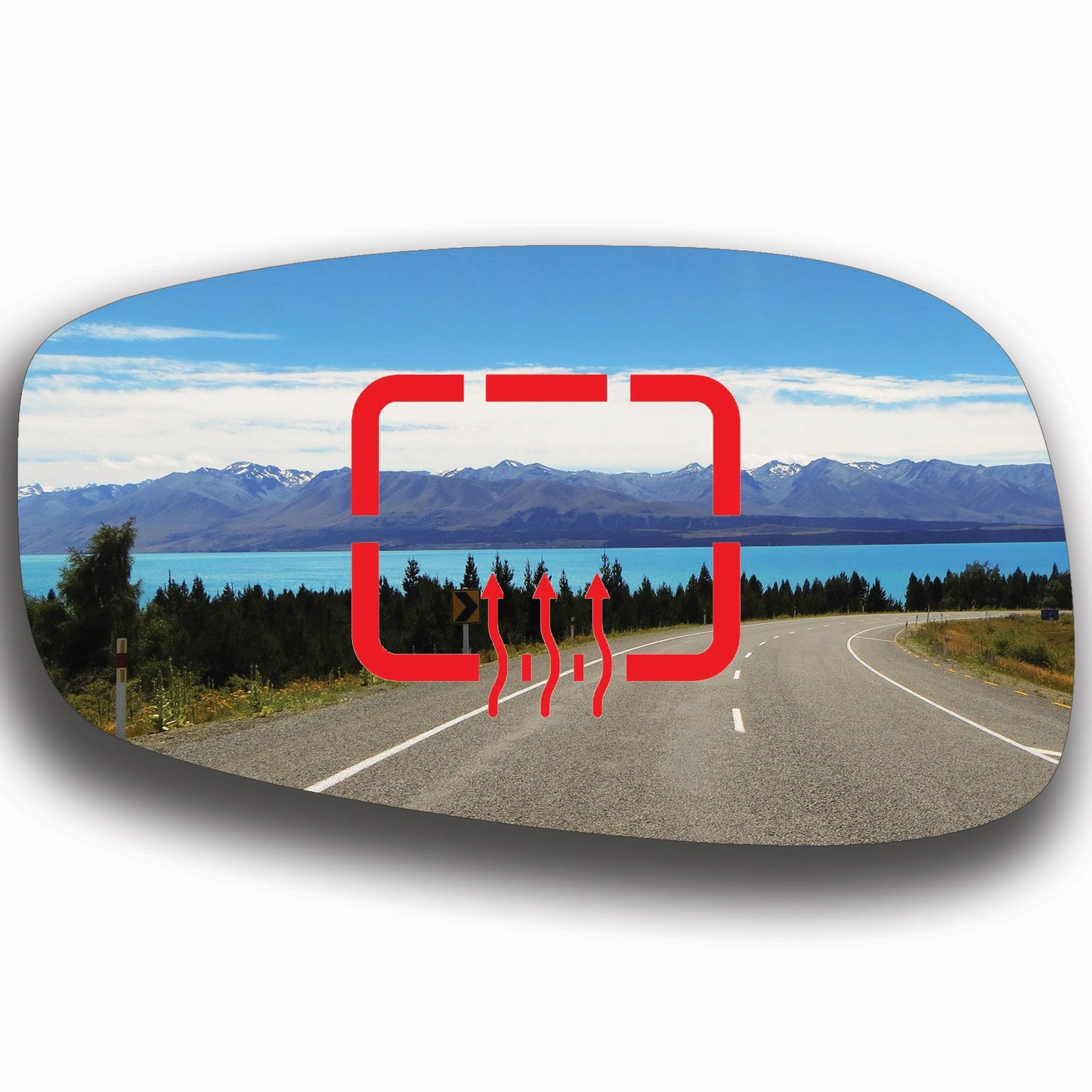 AGCP Spiegelglas Beheizt für Fiat Stilo 2001 - 2008