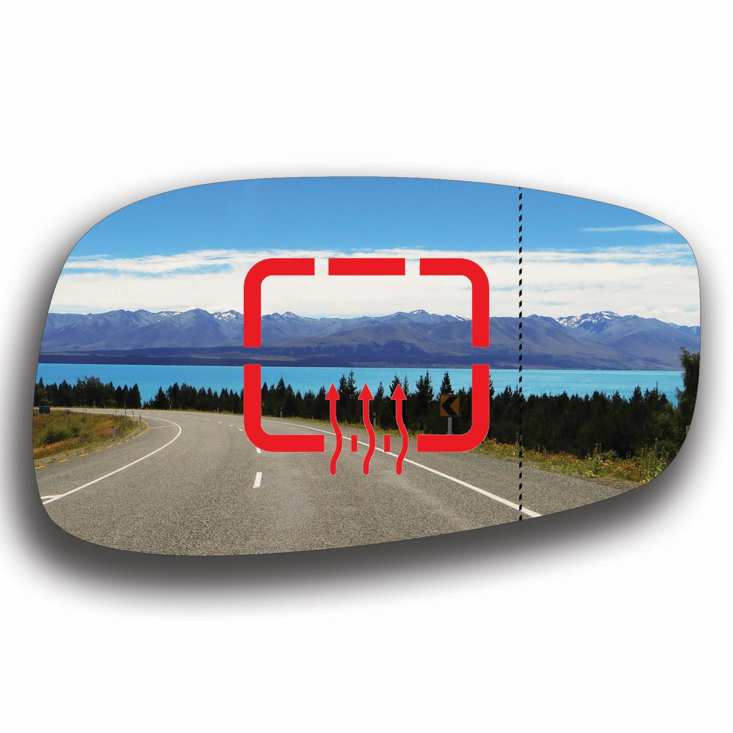 AGCP Spiegelglas Beheizt für Fiat Idea 2003 - 2012