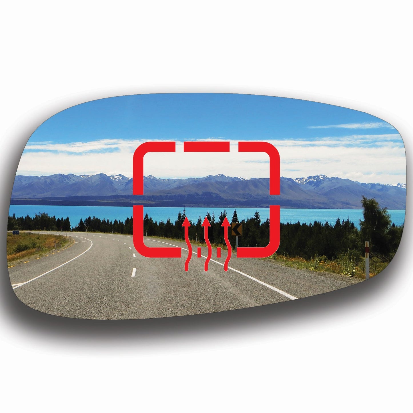 AGCP Spiegelglas Beheizt für Fiat Idea 2003 - 2012