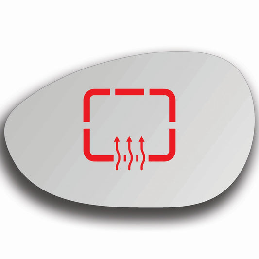 AGCP Spiegelglas Beheizt für Fiat Punto Evo 2009 - 2012