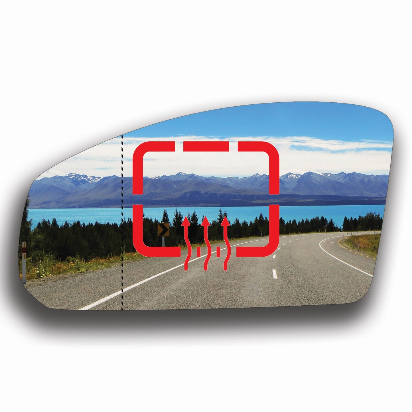 AGCP Spiegelglas Beheizt für Nissan Skyline V35 2001 - 2006