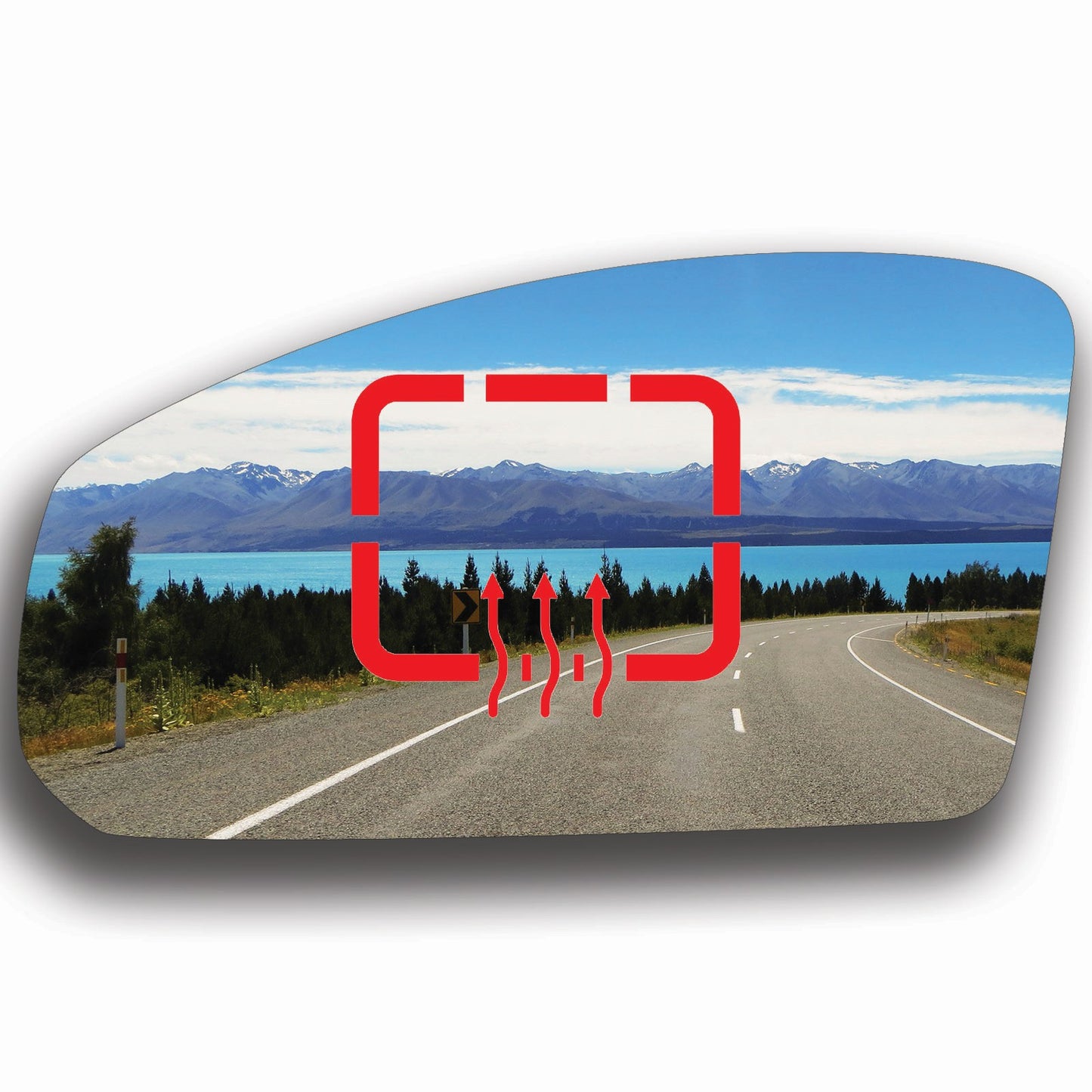 AGCP Spiegelglas Beheizt für Nissan Skyline V35 2001 - 2006