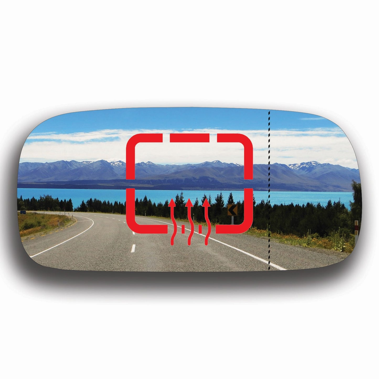 AGCP Spiegelglas Beheizt für Cadillac DTS 2006 - 2011