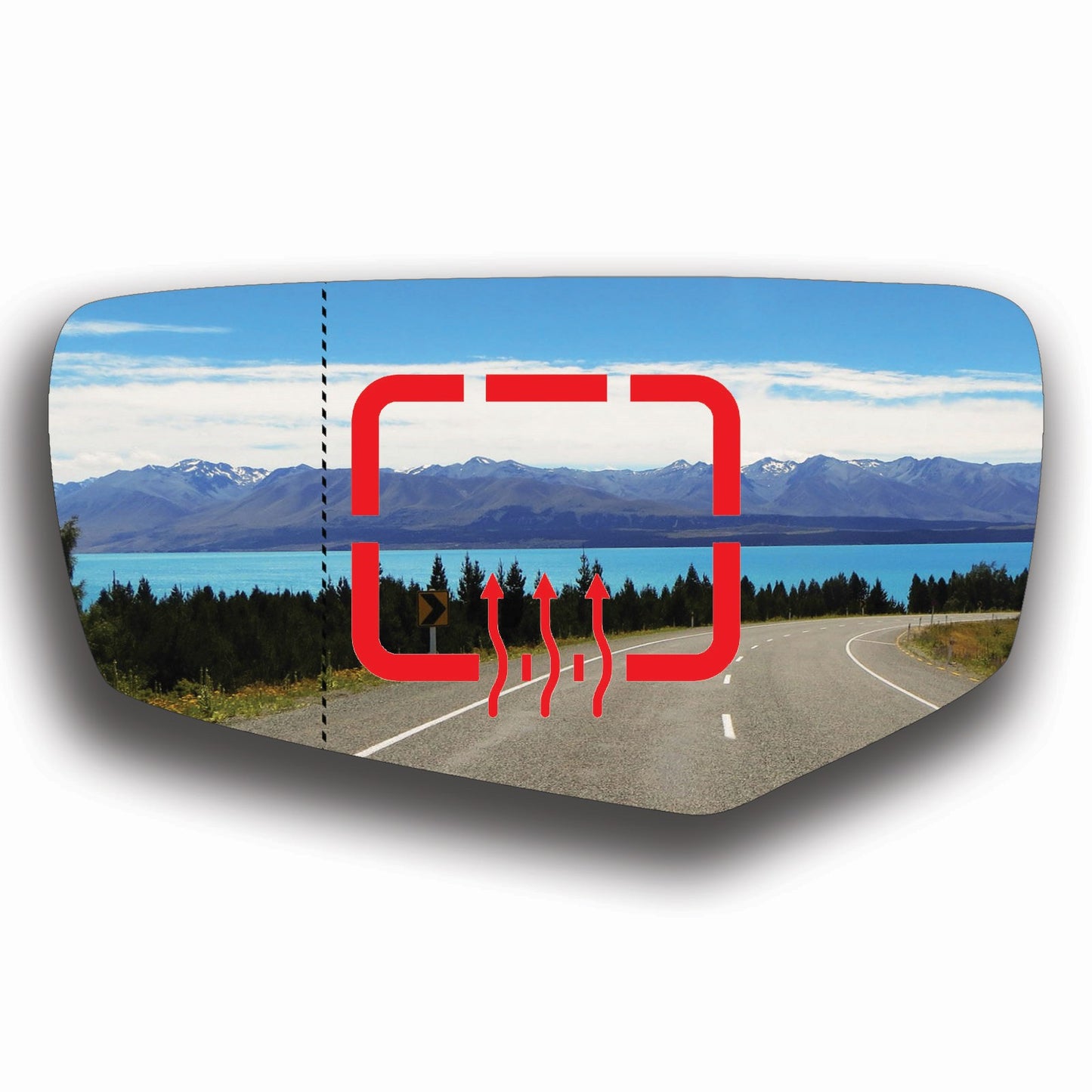 AGCP Spiegelglas Beheizt für Cadillac CTS 3 2013 - 2019