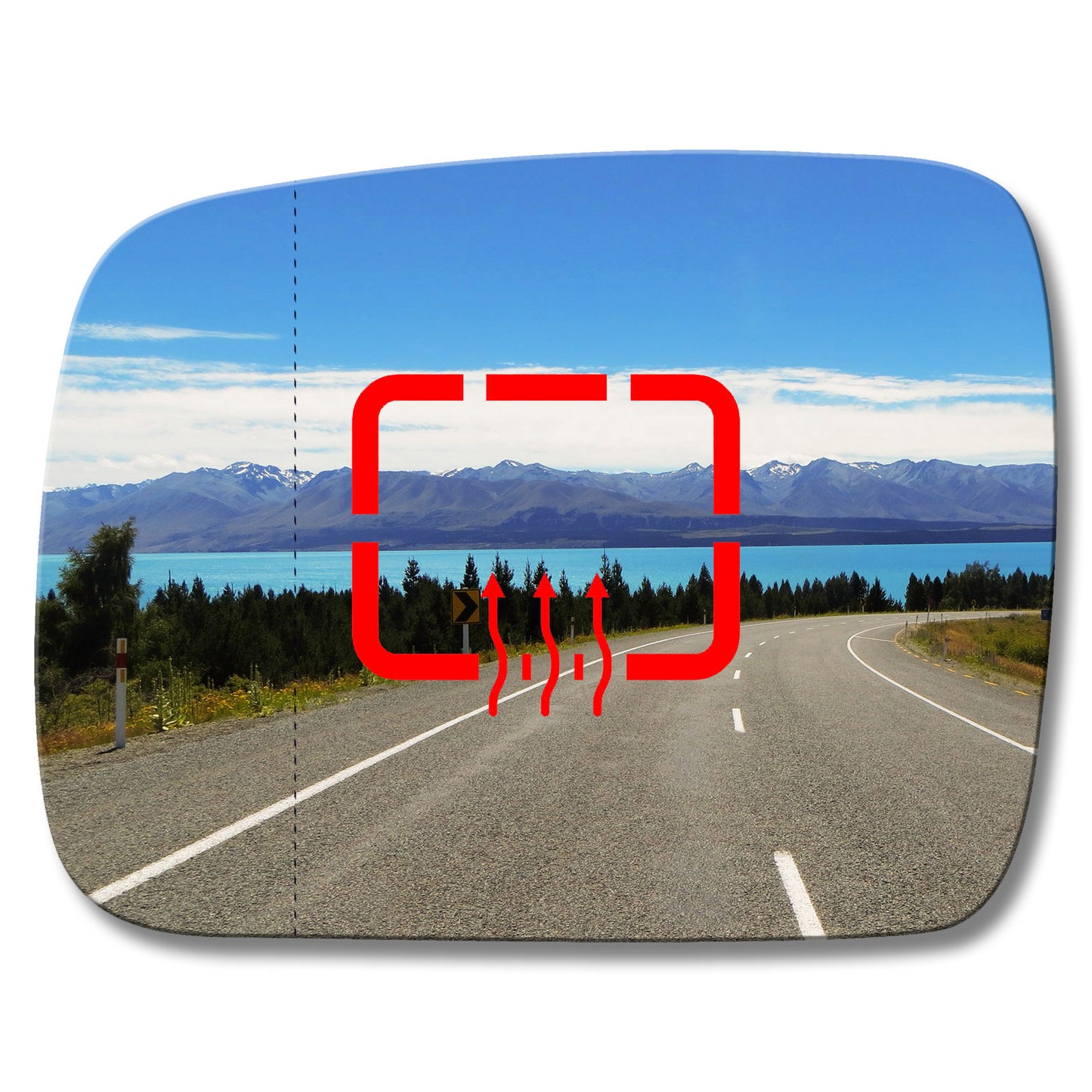 AGCP Spiegelglas Beheizt für Land Rover Freelander 2009 - 2014