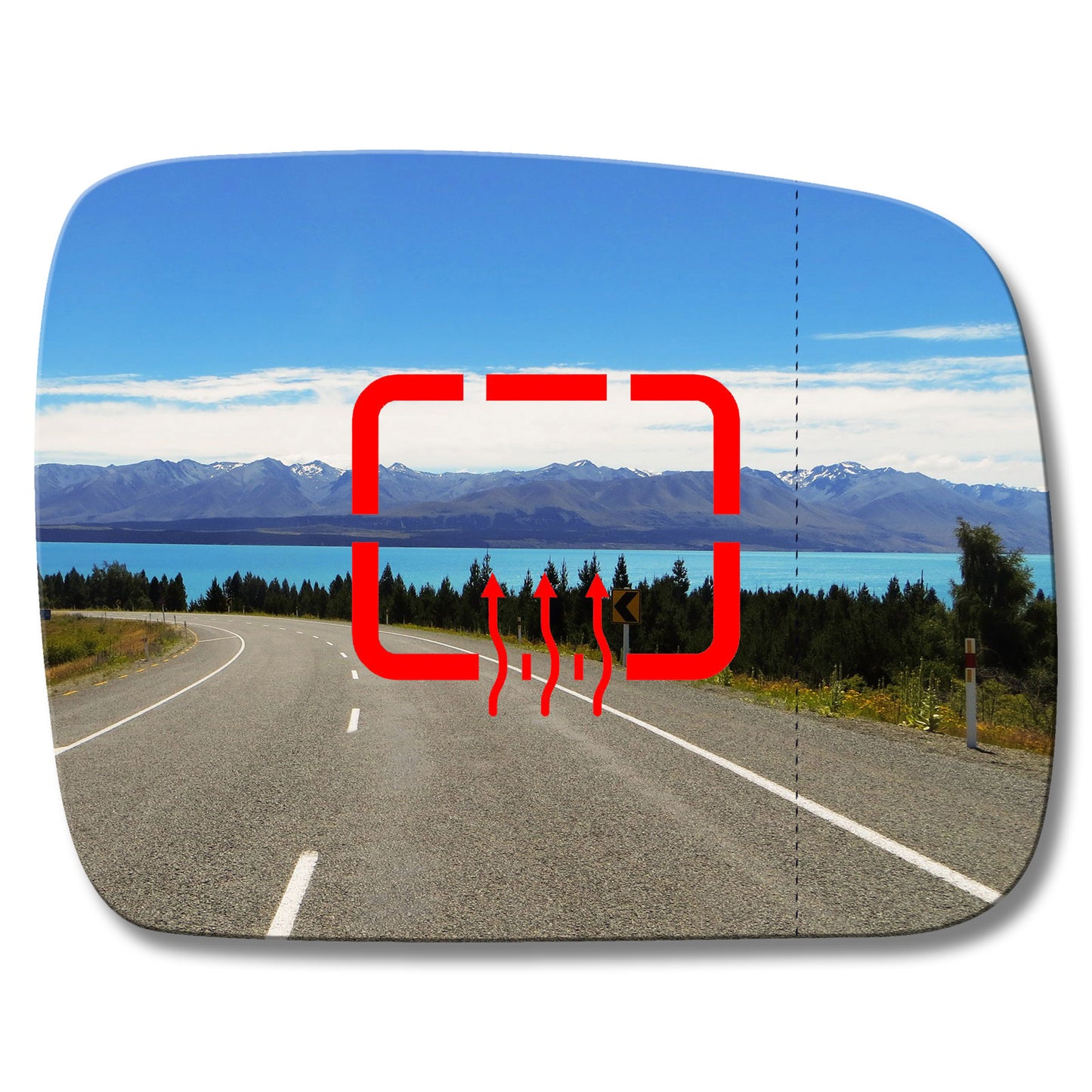 AGCP Spiegelglas Beheizt für Land Rover Freelander 2009 - 2014