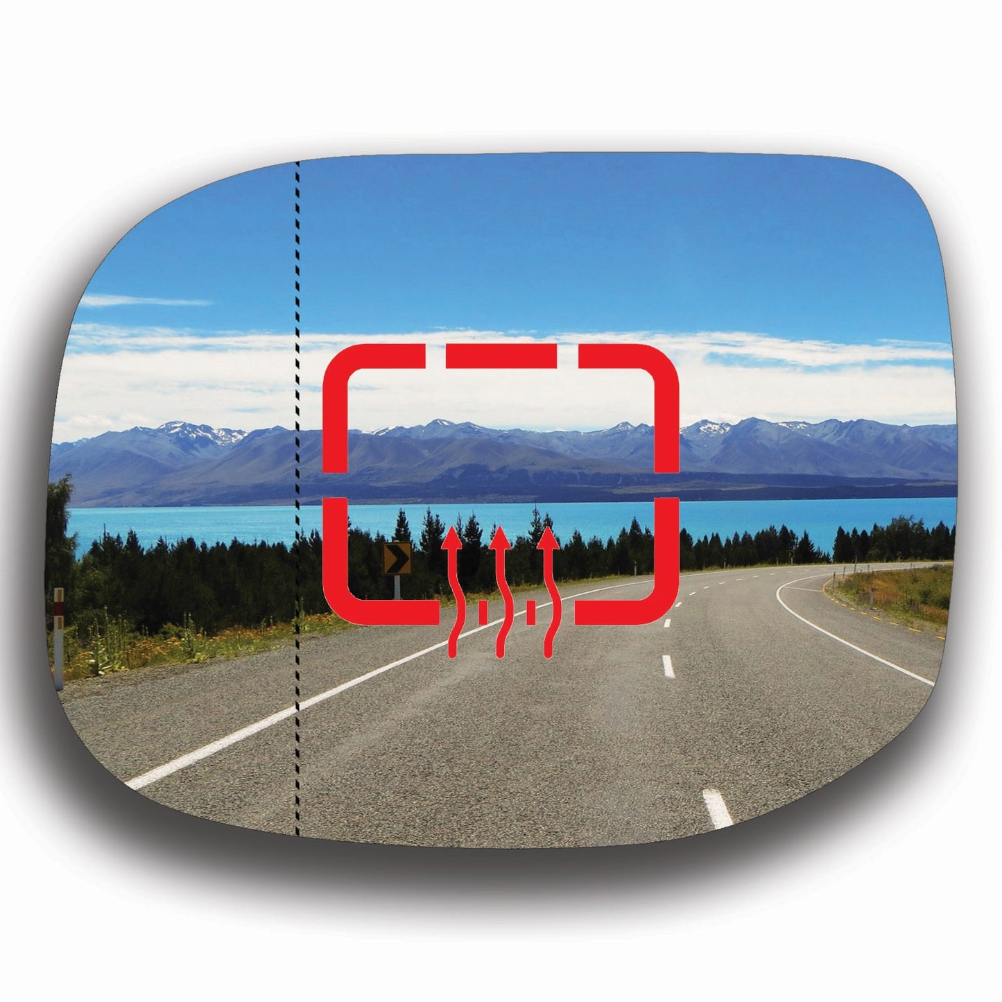 AGCP Spiegelglas Beheizt für Ford Transit Courier 2014 - 2025