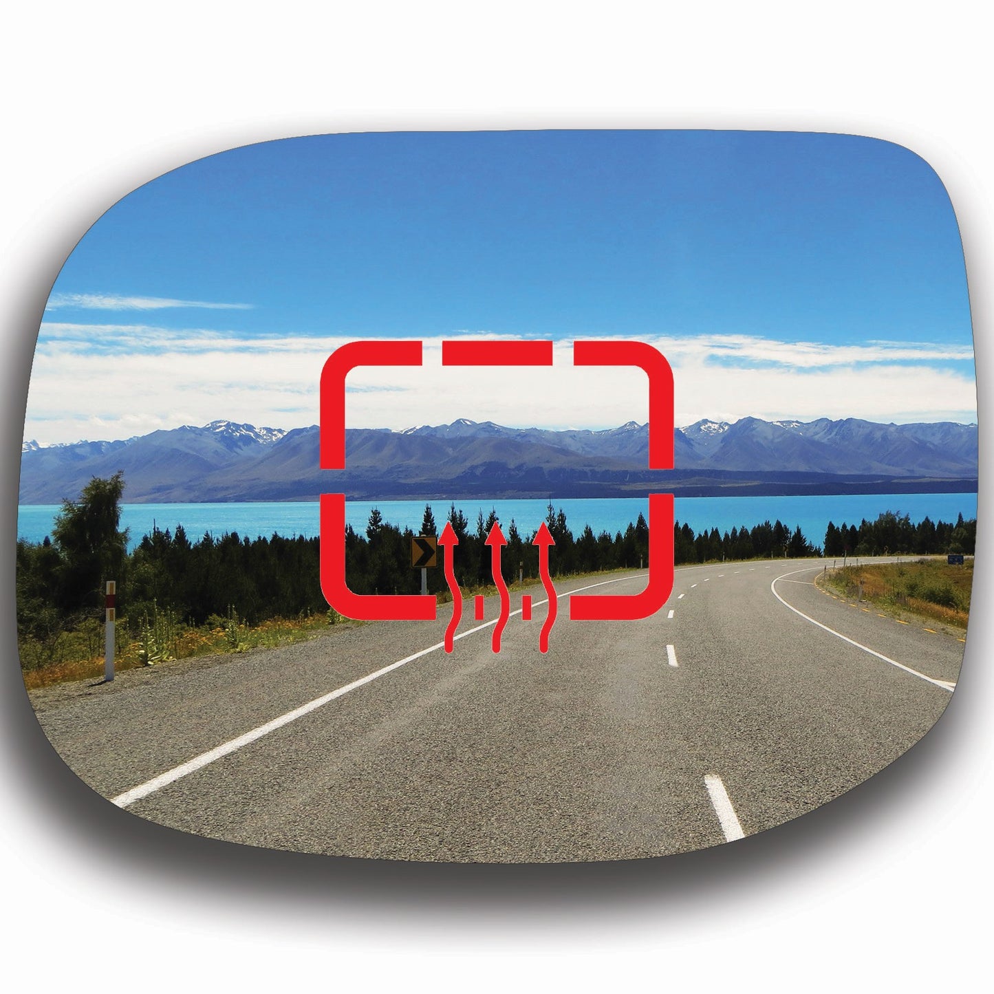 AGCP Spiegelglas Beheizt für Ford Transit Courier 2014 - 2025