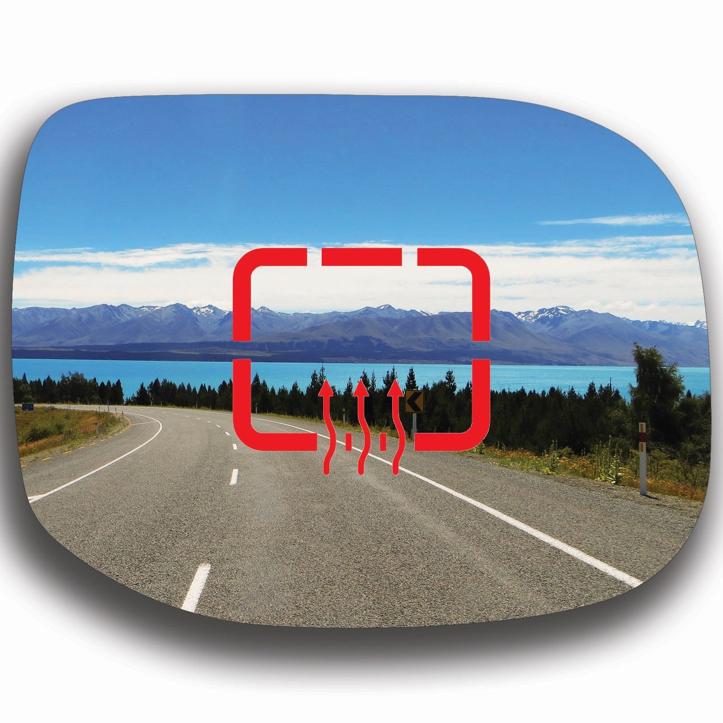 AGCP Spiegelglas Beheizt für Ford Transit Courier 2014 - 2025