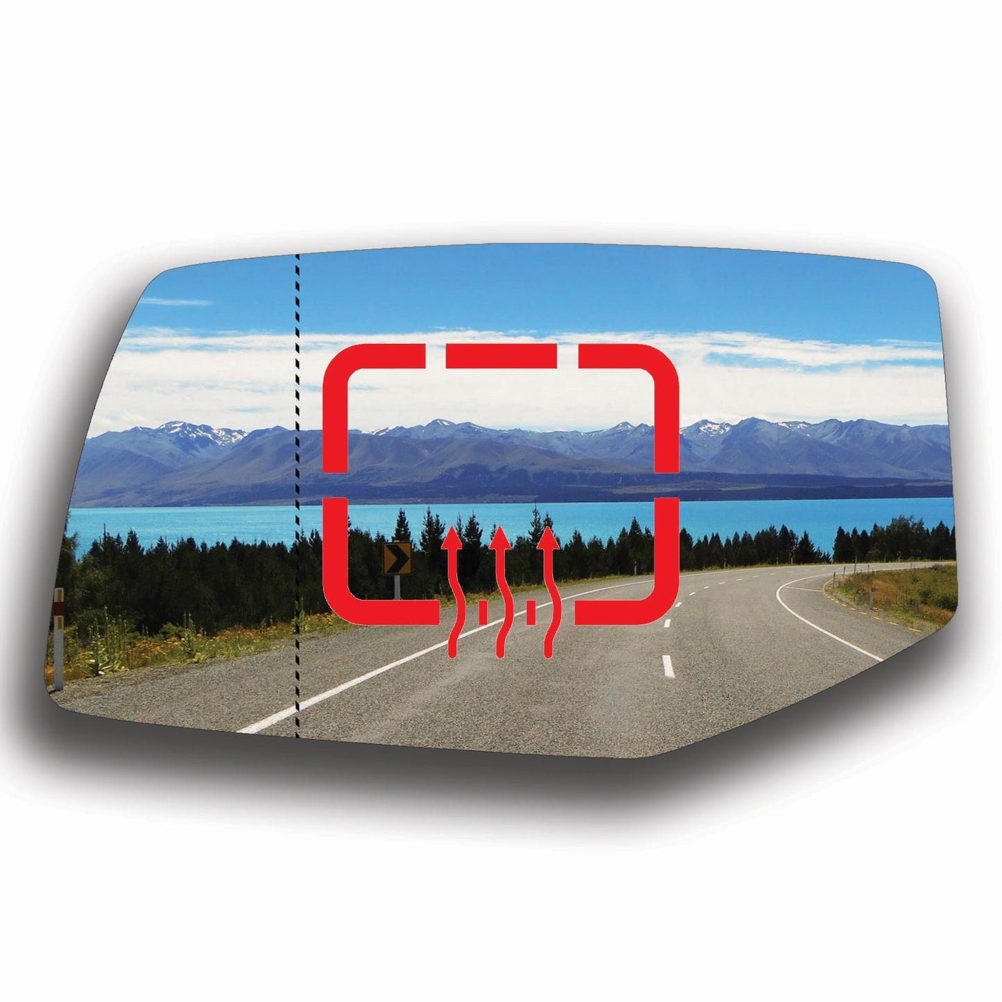 AGCP Spiegelglas Beheizt für Cadillac SRX 2004 - 2009