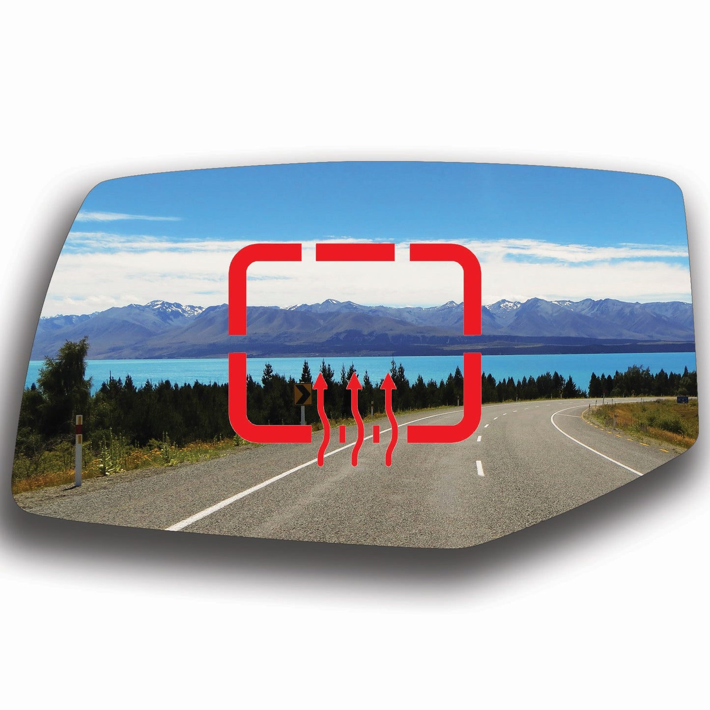 AGCP Spiegelglas Beheizt für Cadillac SRX 2004 - 2009