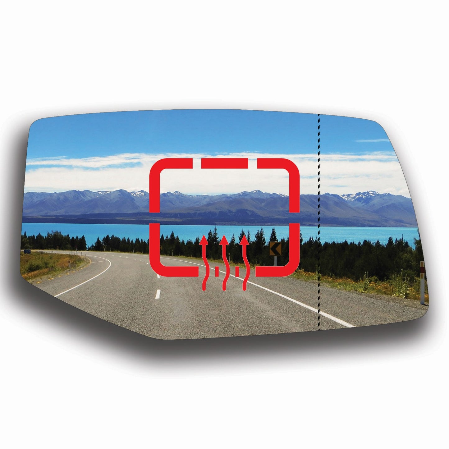 AGCP Spiegelglas Beheizt für Cadillac SRX 2004 - 2009