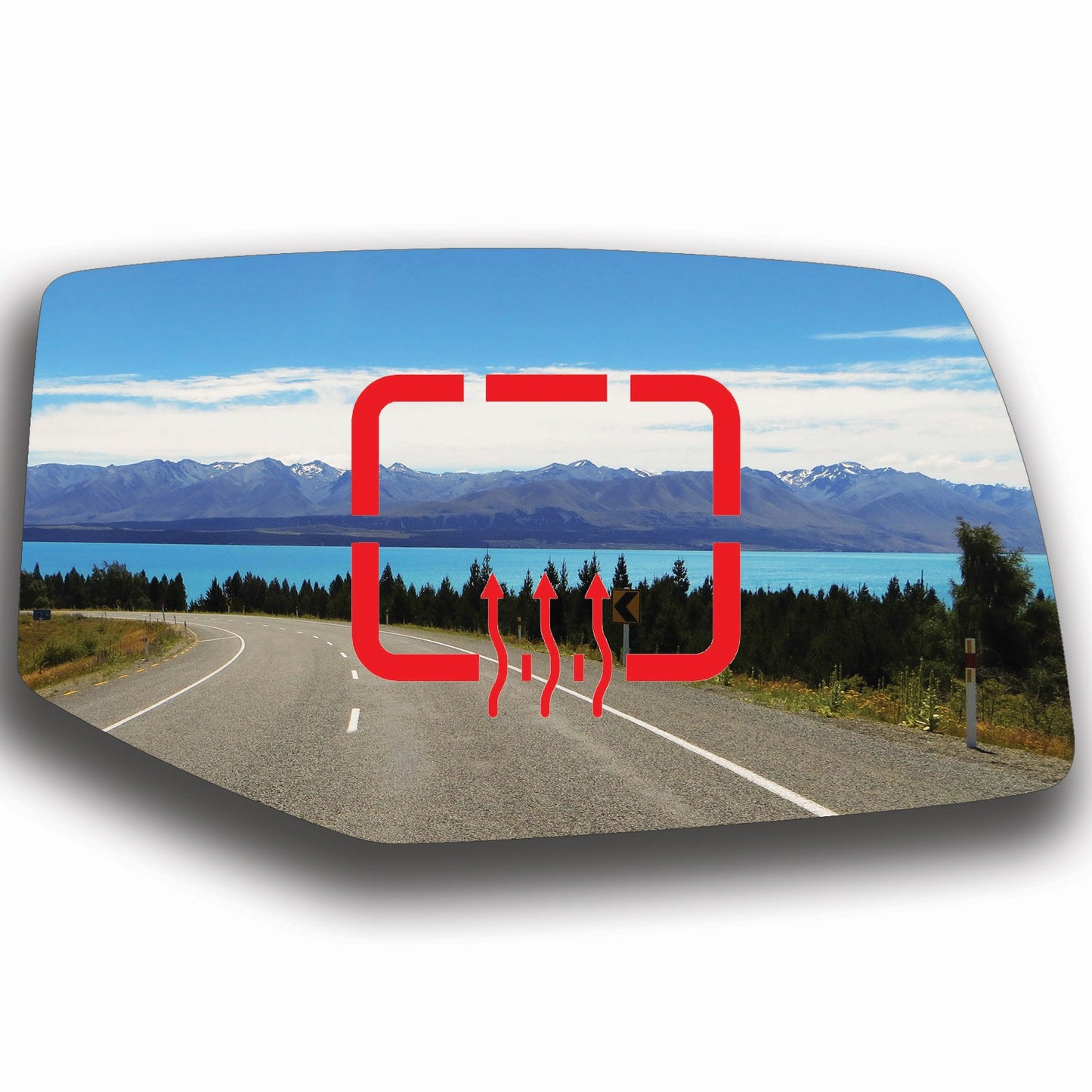AGCP Spiegelglas Beheizt für Cadillac SRX 2004 - 2009