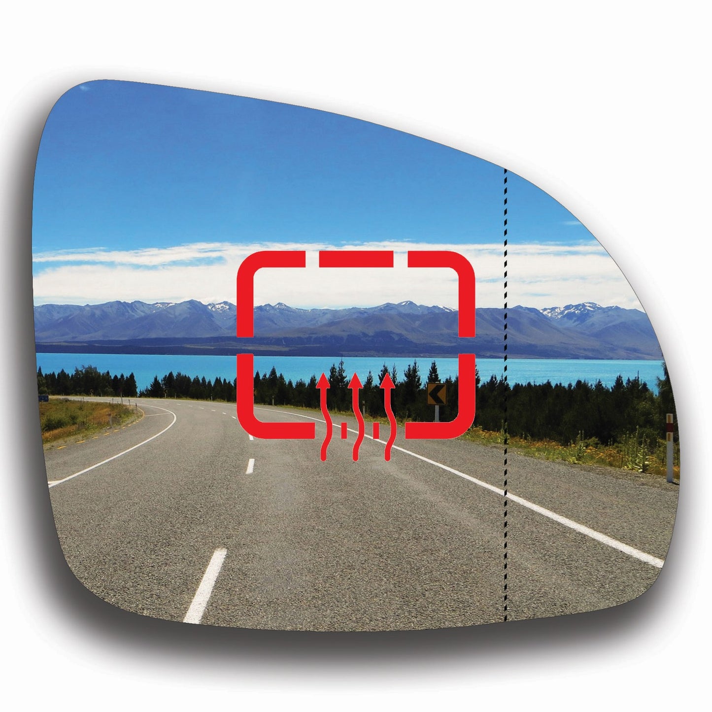 AGCP Spiegelglas Beheizt für Kia Picanto 1 2007 - 2011