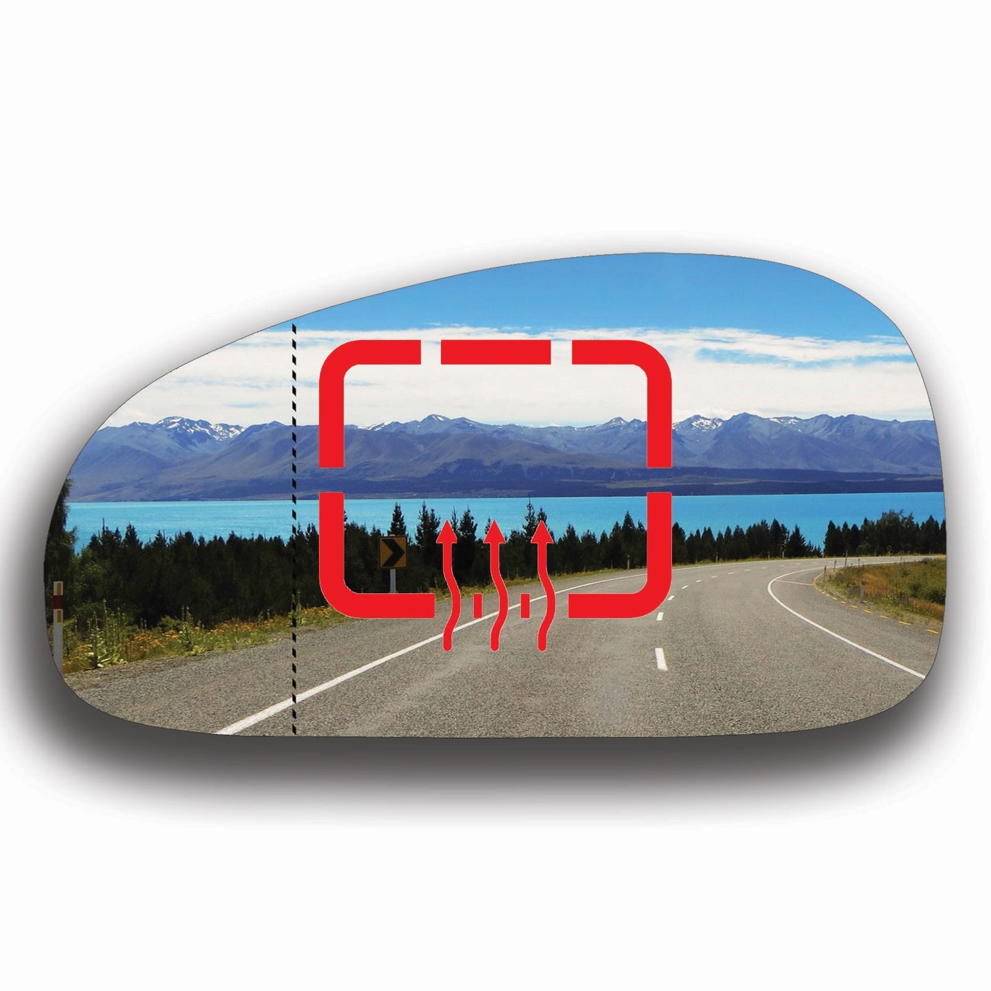 AGCP Spiegelglas Beheizt für Kia Magentis 2000 - 2005