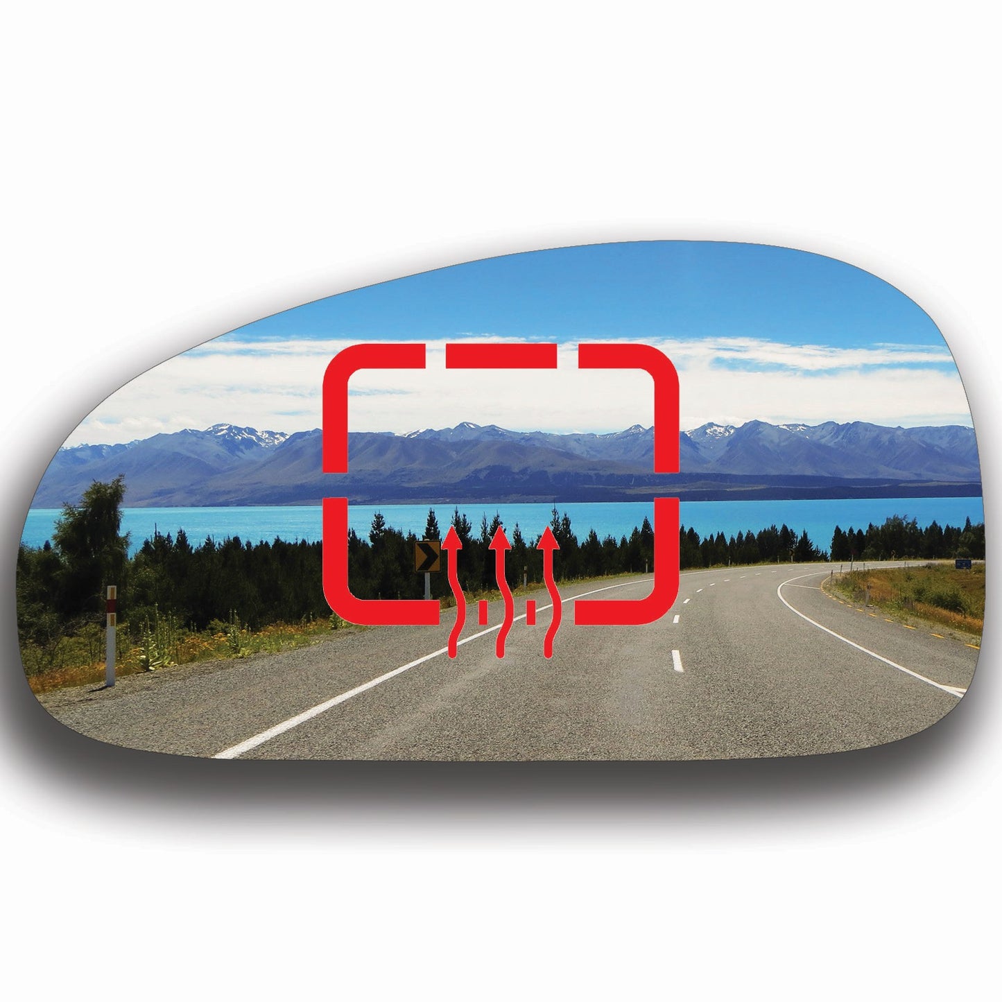 AGCP Spiegelglas Beheizt für Kia Magentis 2000 - 2005