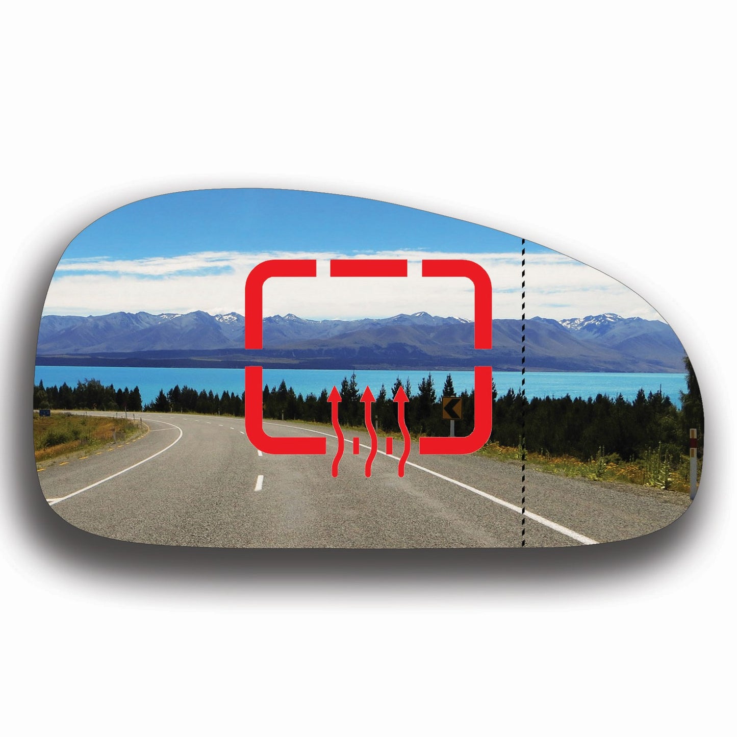 AGCP Spiegelglas Beheizt für Kia Magentis 2000 - 2005