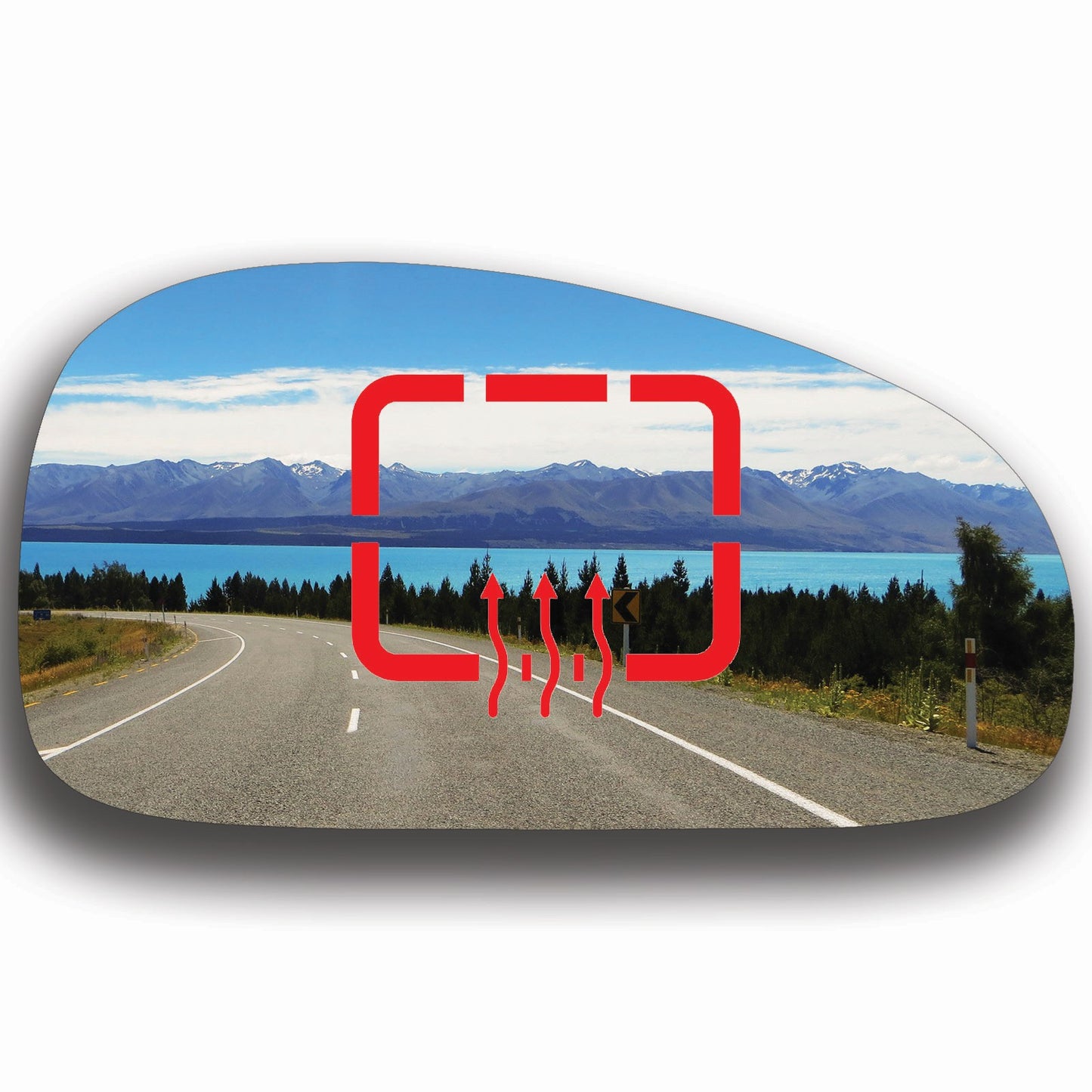 AGCP Spiegelglas Beheizt für Kia Magentis 2000 - 2005