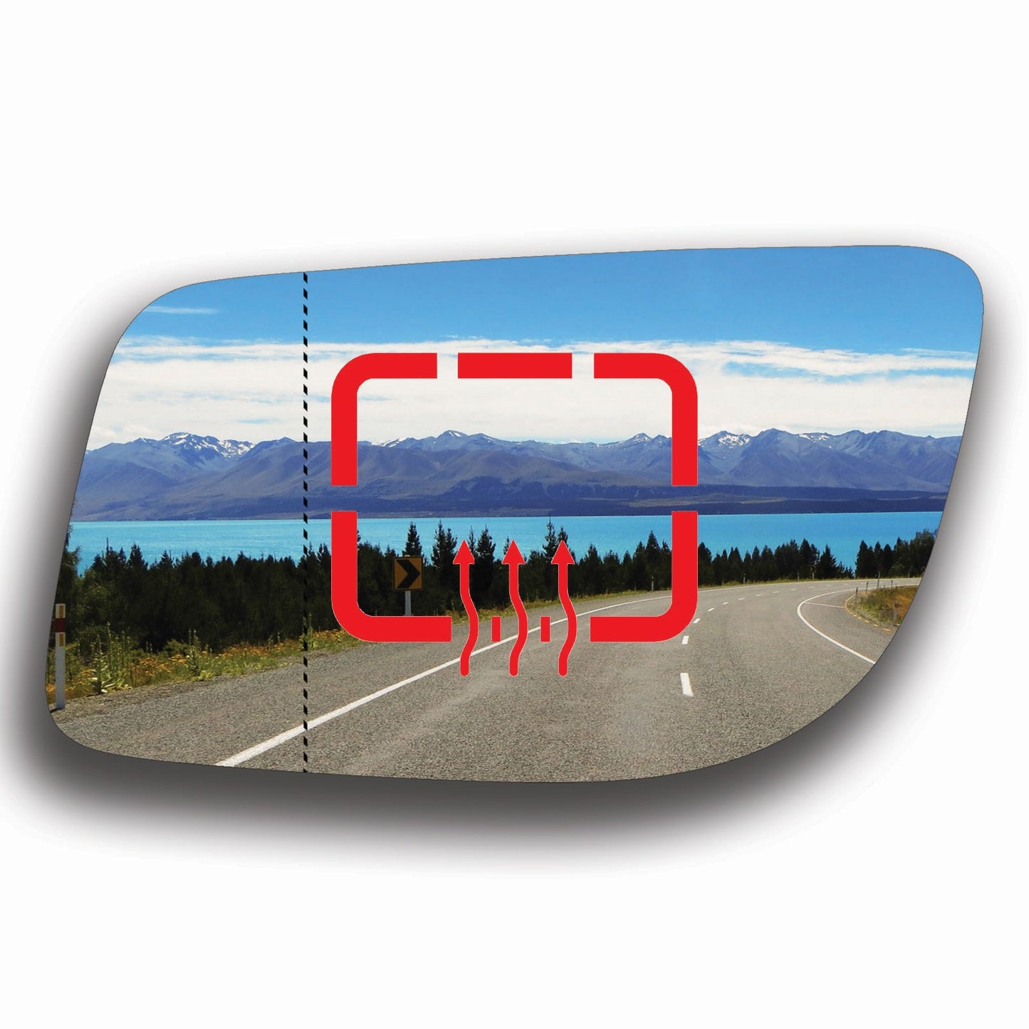 AGCP Spiegelglas Beheizt für Lincoln MKS 2008 - 2016