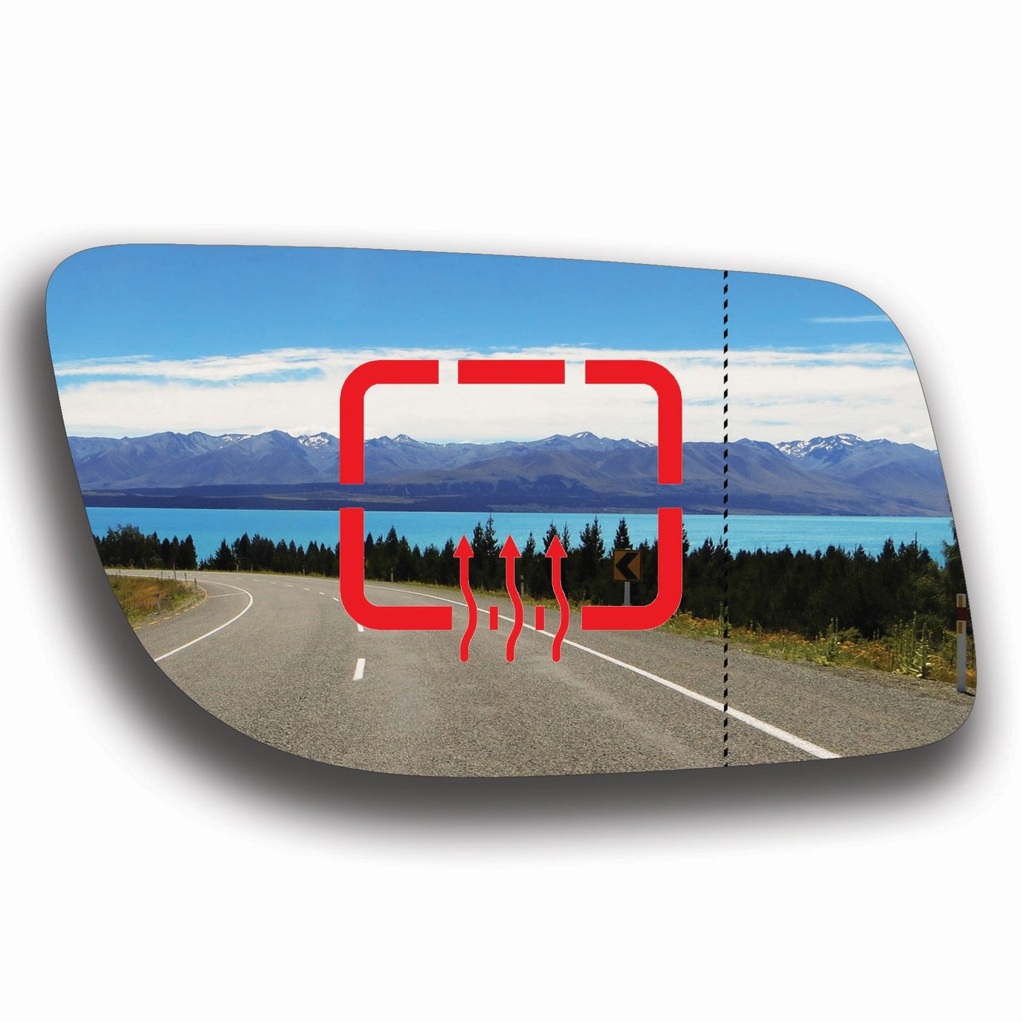 AGCP Spiegelglas Beheizt für Lincoln MKS 2008 - 2016