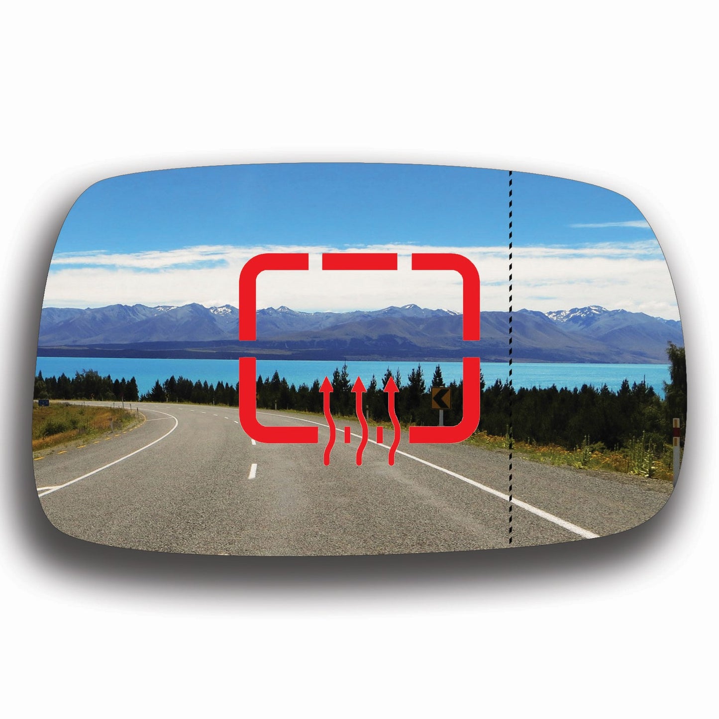 AGCP Spiegelglas Beheizt für Toyota Corolla 1997 - 2002