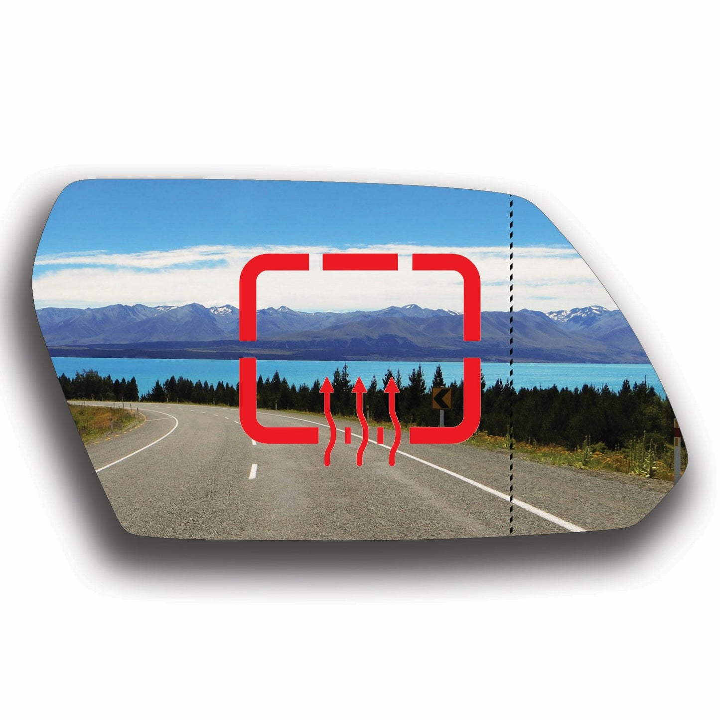 AGCP Spiegelglas Beheizt für Ford Mondeo 2000 - 2003