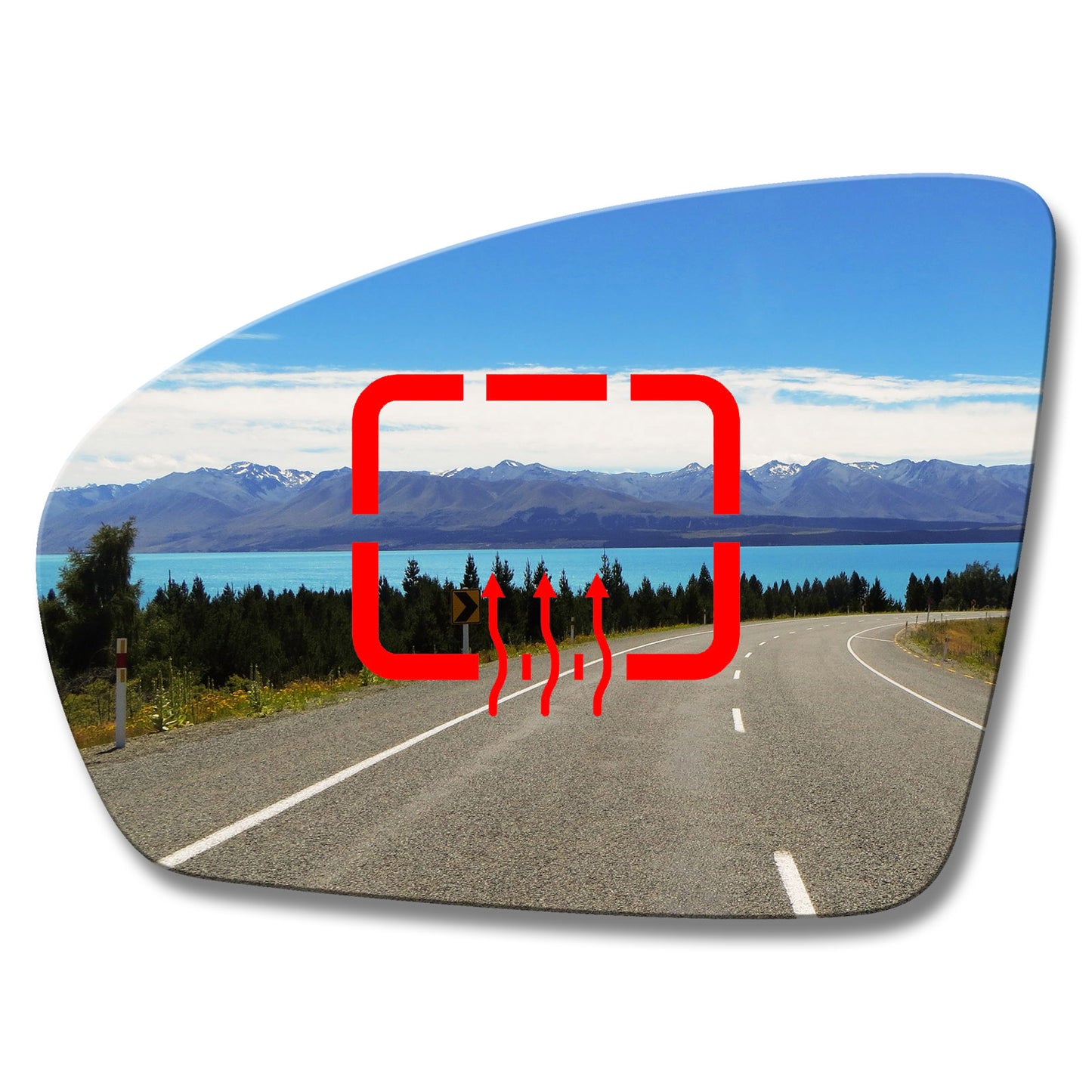 AGCP Spiegelglas Beheizt für Kia Cadenza 2016 - 2021