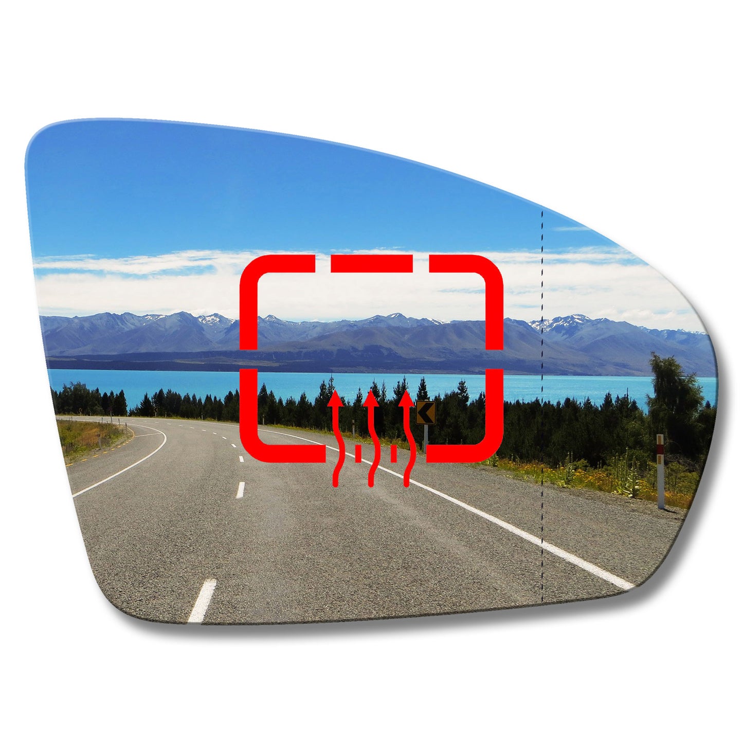 AGCP Spiegelglas Beheizt für Kia Cadenza 2016 - 2021