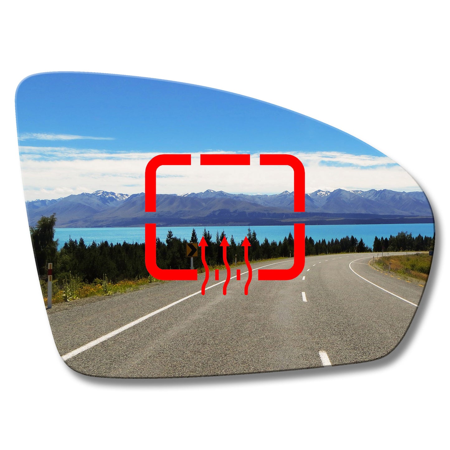 AGCP Spiegelglas Beheizt für Kia Cadenza 2016 - 2021