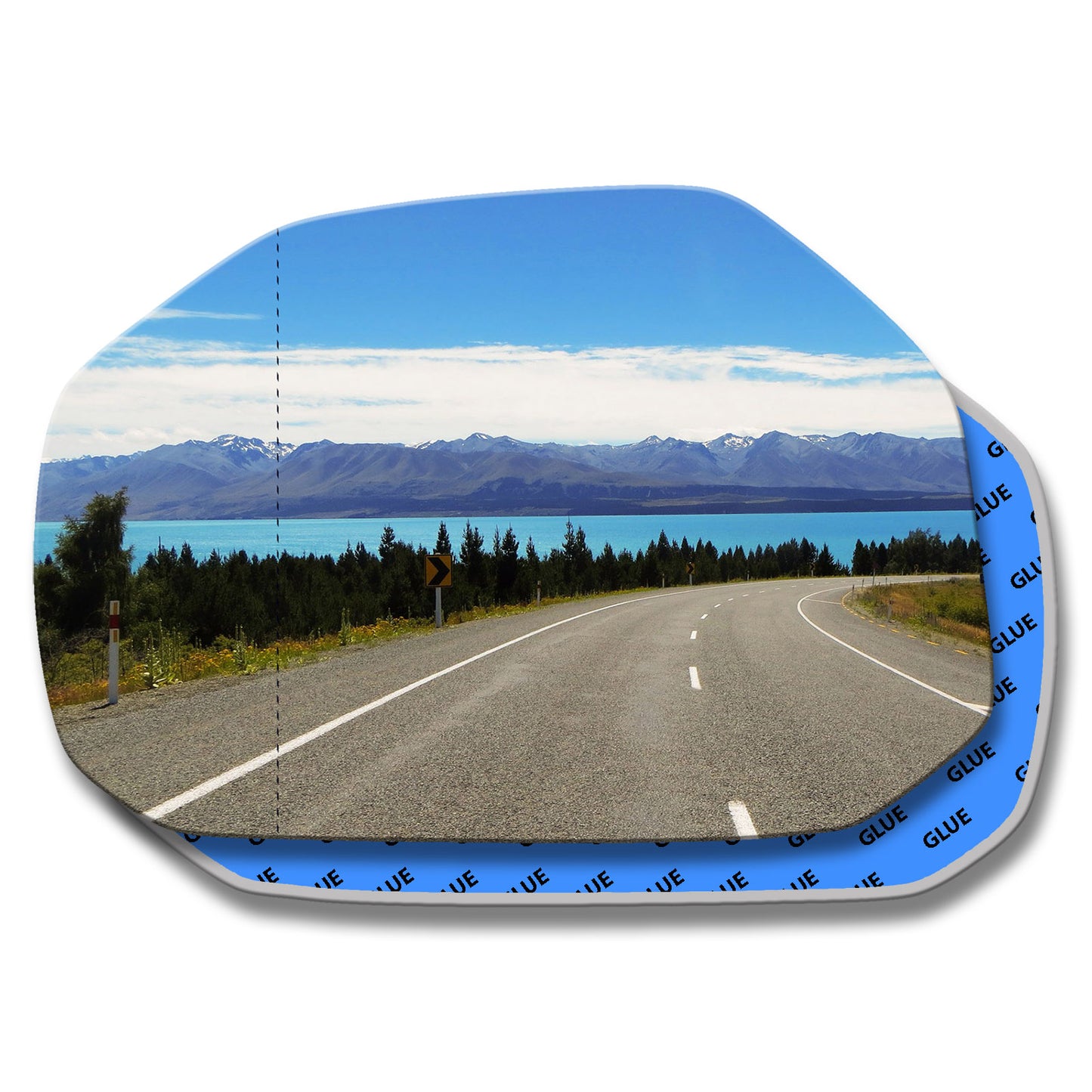 AGCP Spiegelglas für Fiat Strada 2007 - 2013