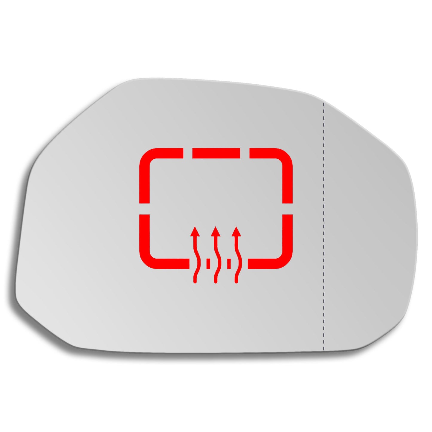 AGCP Spiegelglas Beheizt für Fiat Strada 2007 - 2013