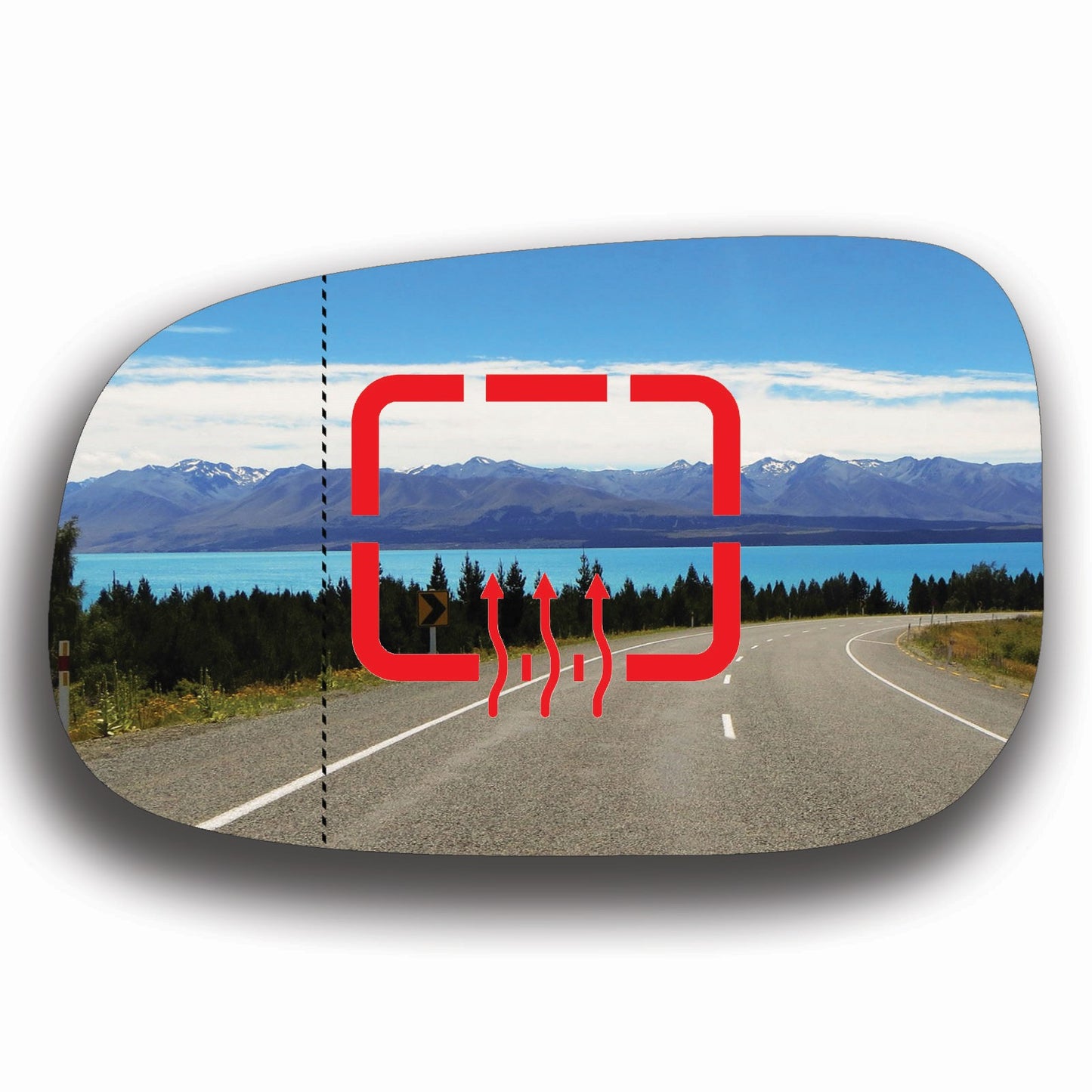 AGCP Spiegelglas Beheizt für Volvo C30 2006 - 2010