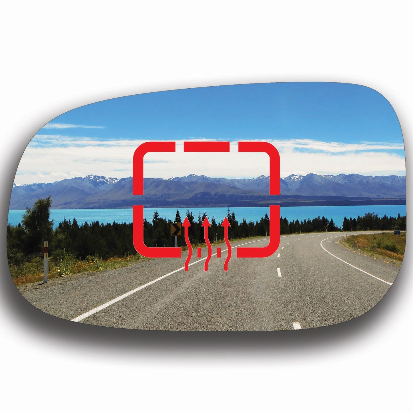 AGCP Spiegelglas Beheizt für Volvo C30 2006 - 2010