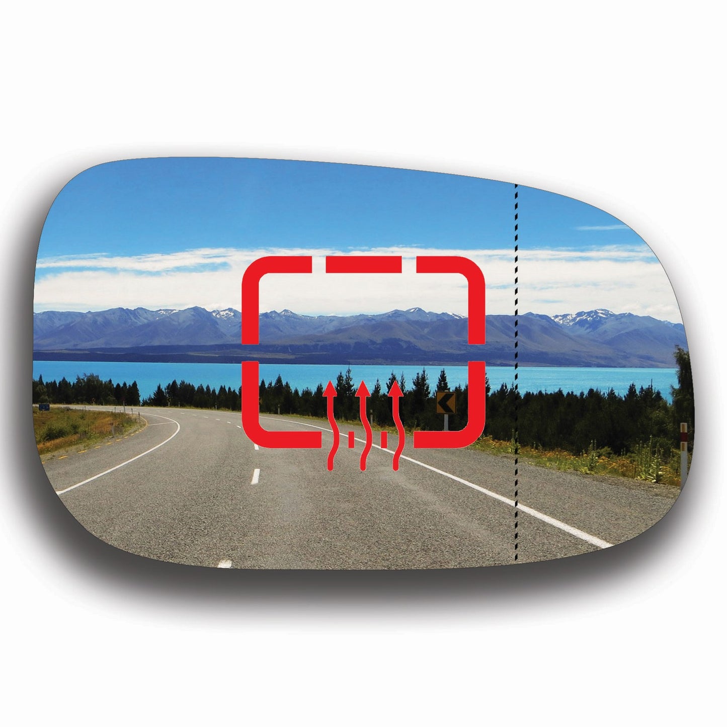 AGCP Spiegelglas Beheizt für Volvo C30 2006 - 2010