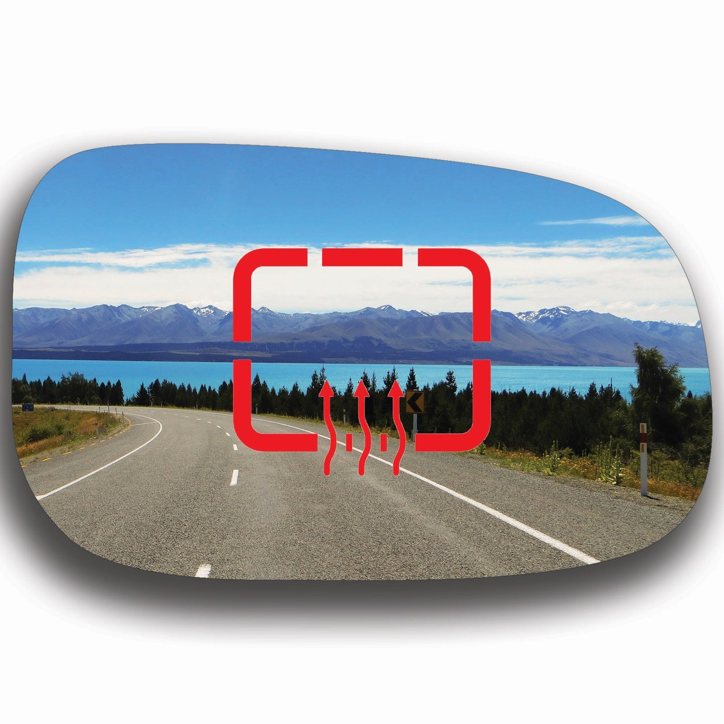 AGCP Spiegelglas Beheizt für Volvo C30 2006 - 2010