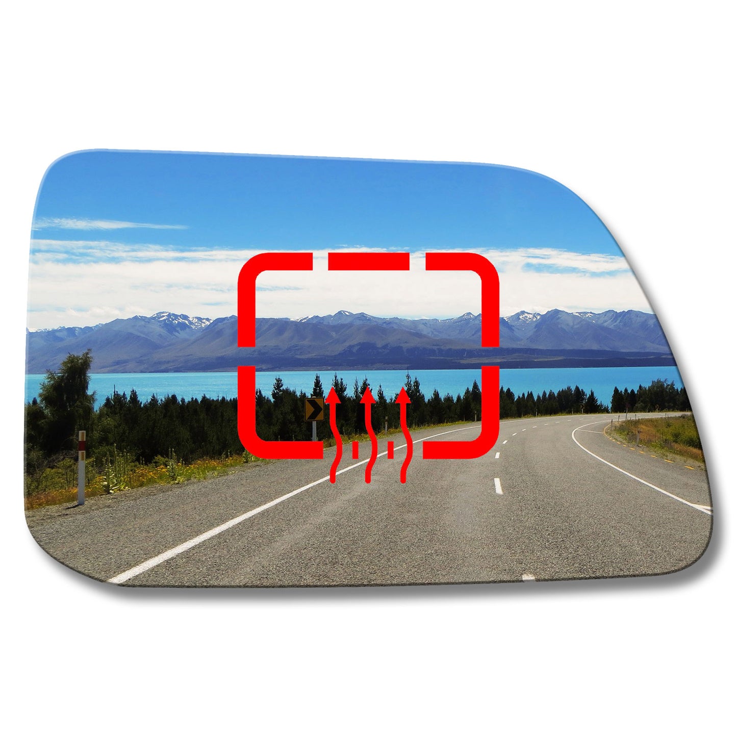 AGCP Spiegelglas Beheizt für Lincoln MKX 1 2011 - 2015