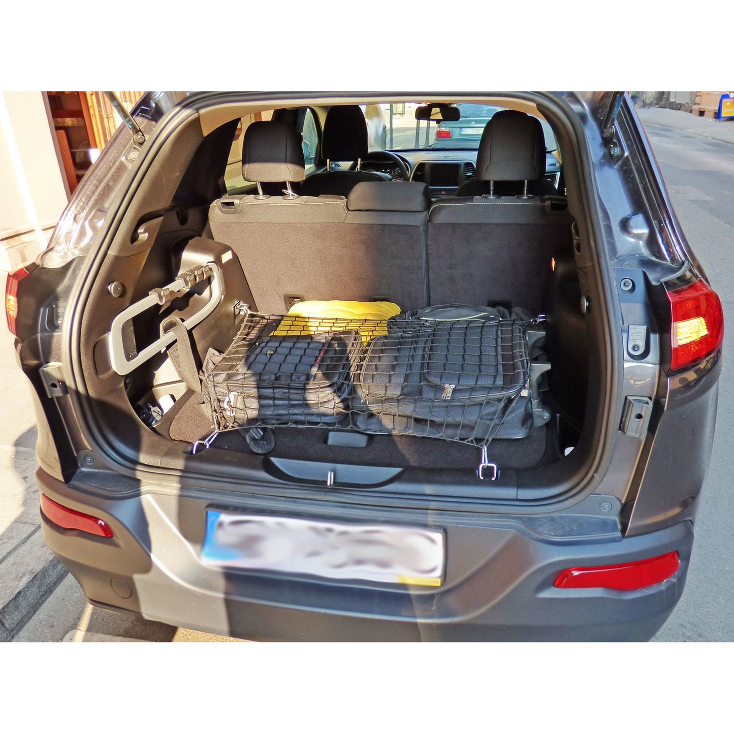 Autosiatki Kofferraumbodennetz Gepäcknetz für Jeep Cherokee KL 2013 - 2023