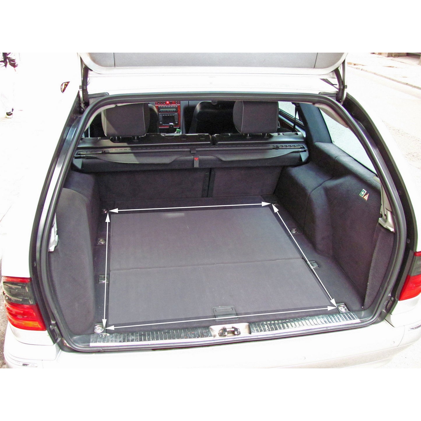 Autosiatki Kofferraumbodennetz Gepäcknetz für Mercedes E S210 T-Model 1995 - 2003
